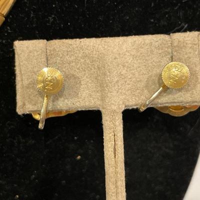 Bungee & Niles earrings and 1/2â€ thick necklace