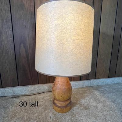 Vintage Wood Table Lamp