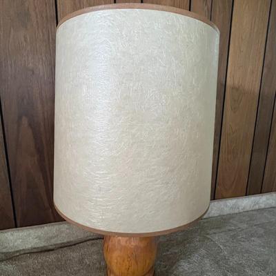 Vintage Wood Table Lamp