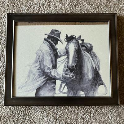 Framed Cowboy Print