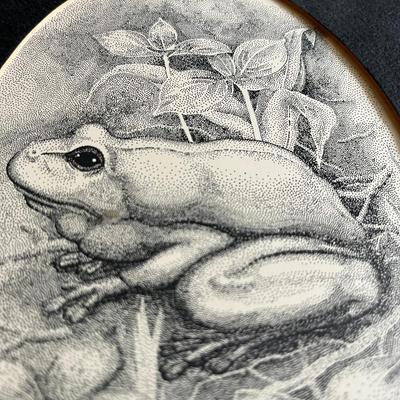 Vintage 1975 Frog Dot Art by Leonard Diamond