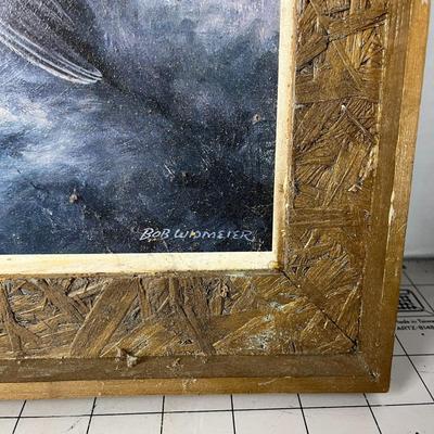 Framed Hawk Print by Bob Widmeier
