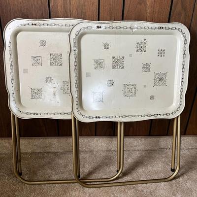 Vintage Foldable Trays (2)