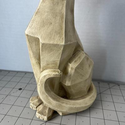 Vintage 1950 Cat Statue - Small