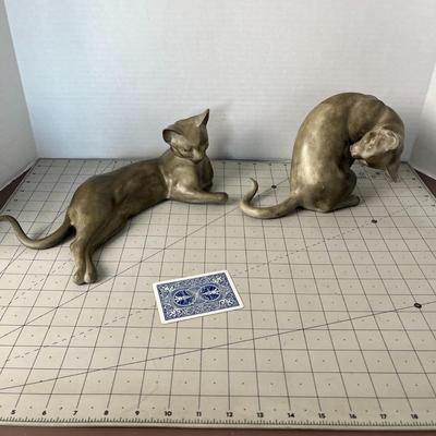 Bronze Cat Sculptures