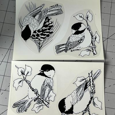 Chickadees Window Clings