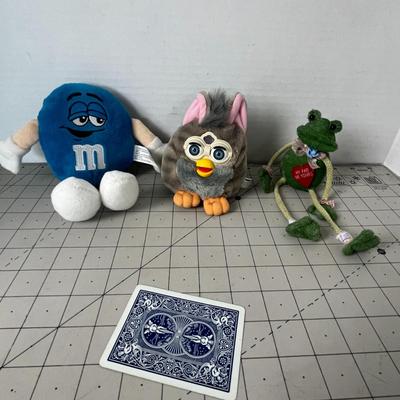 M&M, Furby, and Frog