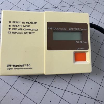 Vintage Marshall 80 Digital Sphygmomanometer