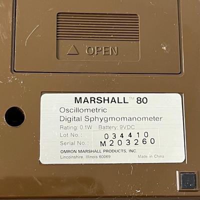 Vintage Marshall 80 Digital Sphygmomanometer
