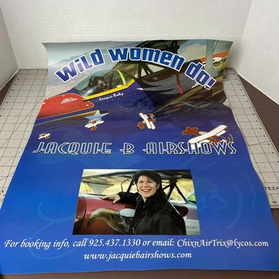Autographed Jacquie B Airshows Poster