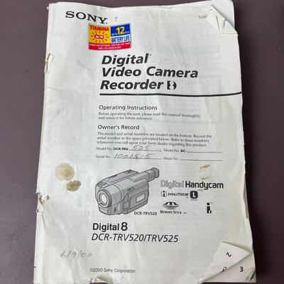 Sony Digital Video Camera Recorder with Accessories