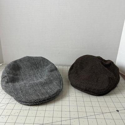 Chevron Print Newsboy Hats - 2