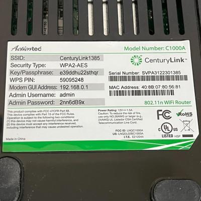 I.T. Bundle: CenturyLink Modem, Samsung CD/DVD Drive, DDR, and Cords