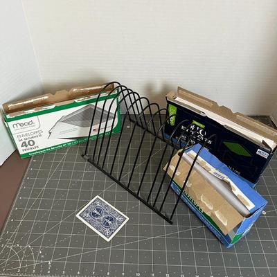 File Stand Organizer and Envelopes