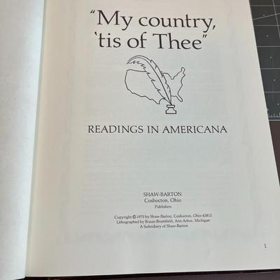 My Country 'tis of Thee Readings in Americana