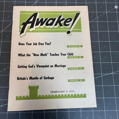 Vintage Automobile Catalog and Awake! Magazine