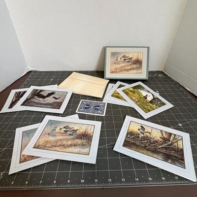 Various Bird Print Cards and Envelope