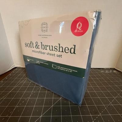 Queen Microfiber Sheet Set - Blue Dusk