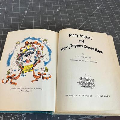 1943 Mary Poppins & Mary Poppins Comes Back by PL Travers