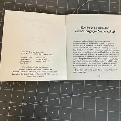 1978 Typewriter Art Book