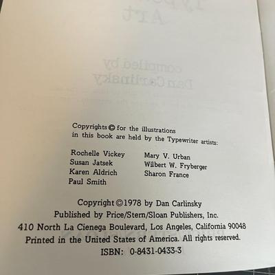 1978 Typewriter Art Book