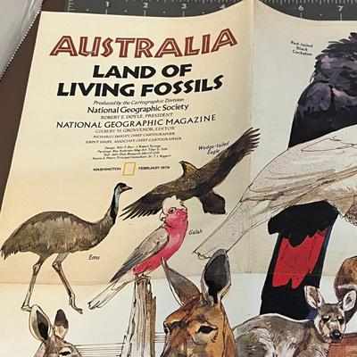 1979 Australia Map/Poster