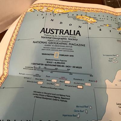 1979 Australia Map/Poster