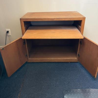Wood Media Console