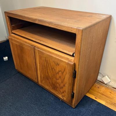 Wood Media Console