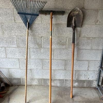 Rake, Thatcher Rake, and Shovel