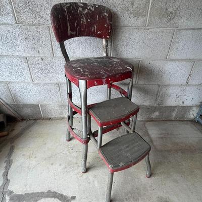 Retro Cosco Step Stool Chair