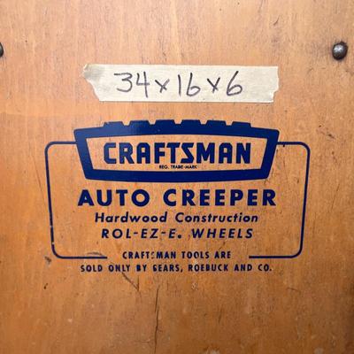 Vintage Craftsman Auto Creeper