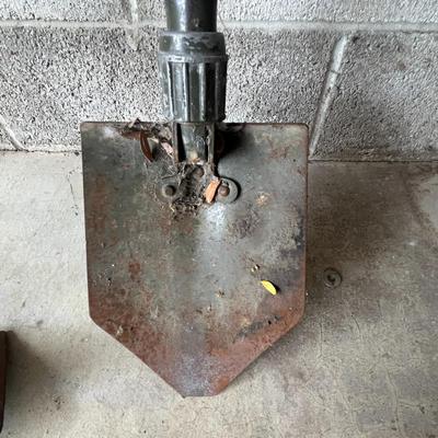 Vintage Pick Axe and Foldable Shovel