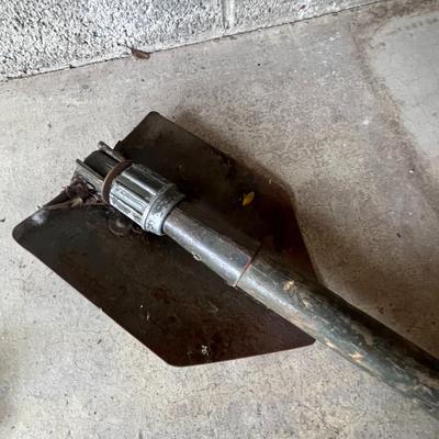 Vintage Pick Axe and Foldable Shovel