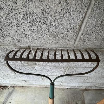 Yard Tools: Edger, Rake, and Action Hoe