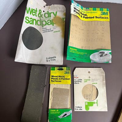 Sandpaper, Brushes, and Trowel Bundle