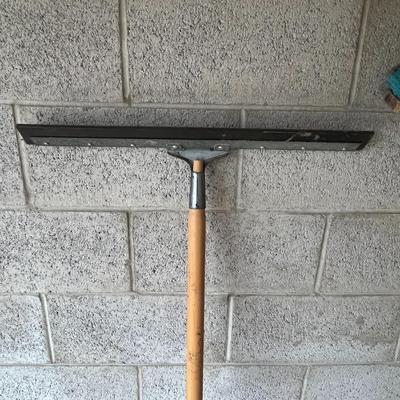 Push Broom, Snow Shovel, and Floor Squeegee