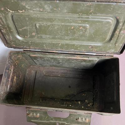 Vintage Military Metal Storage Box