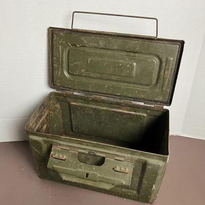 Vintage Military Metal Storage Box