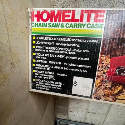 Homelite Chain Saw & Carry Case