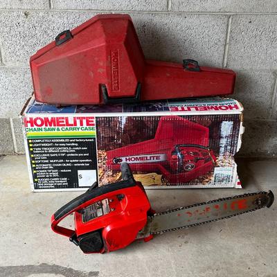 Homelite Chain Saw & Carry Case