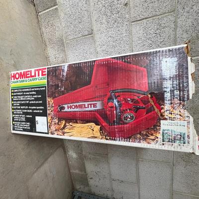 Homelite Chain Saw & Carry Case
