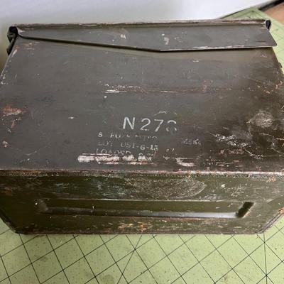 Vintage Military Ammo Storage Box