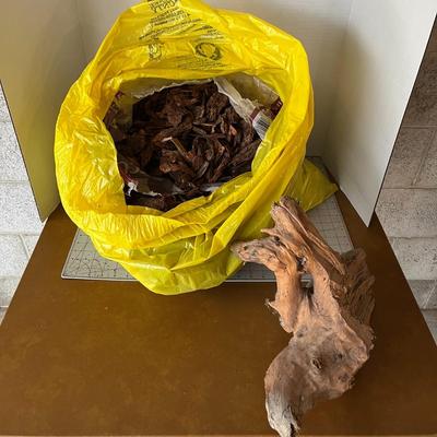 Wood Bark and Tree Stump