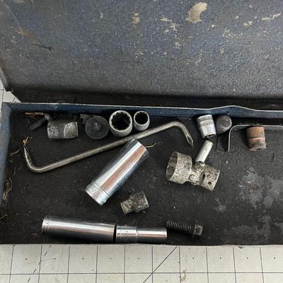Vintage Tool Box with Sockets