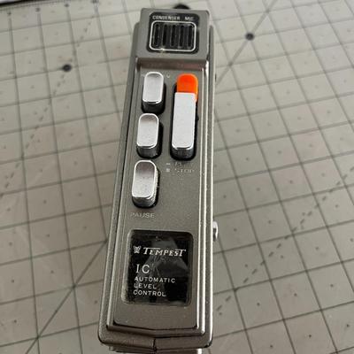Vintage Tempest Portable Tape Recorder