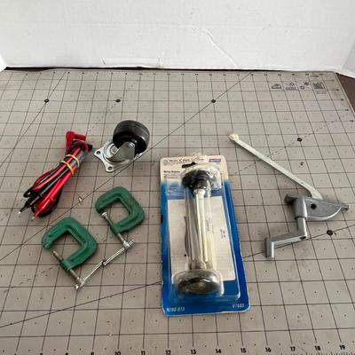 C-Clamps, Roller Wheels, Caster Wheel and Window Crank