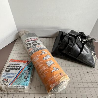 Plastic Sheeting and Weather Strip Tape