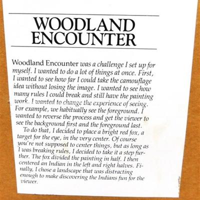 15A Woodland Encounter Bev Doolittle Print 17 1/2 x 11 1/4