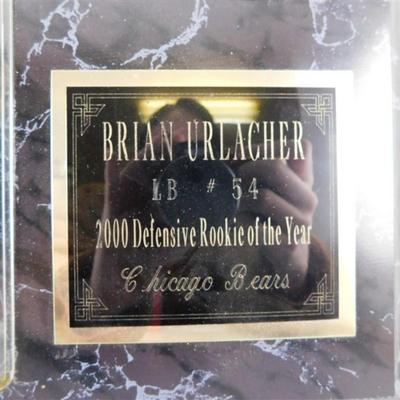 17 Brian Urlacher LB#54 2000 Defensive Rookie of the Year Chicago Bears NF99754002 NFL Lisc Product 15 x 12